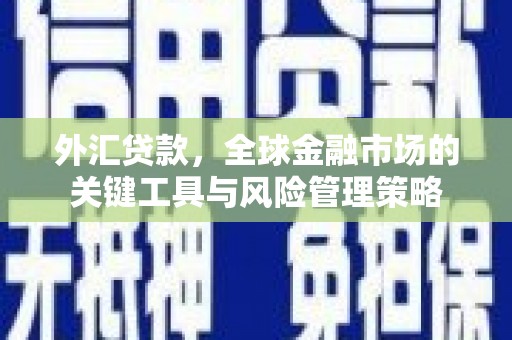 黄大仙外汇贷款，全球金融市场的关键工具与风险管理策略
