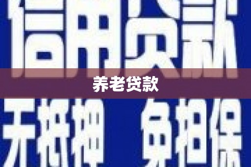黄大仙养老贷款