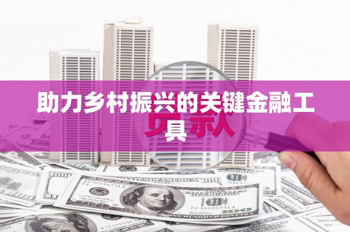 黄大仙助力乡村振兴的关键金融工具