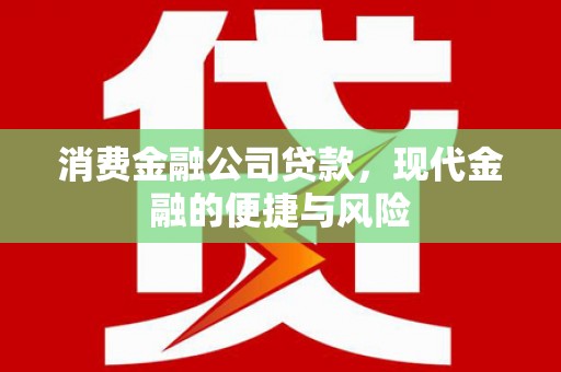 黄大仙消费金融公司贷款，现代金融的便捷与风险