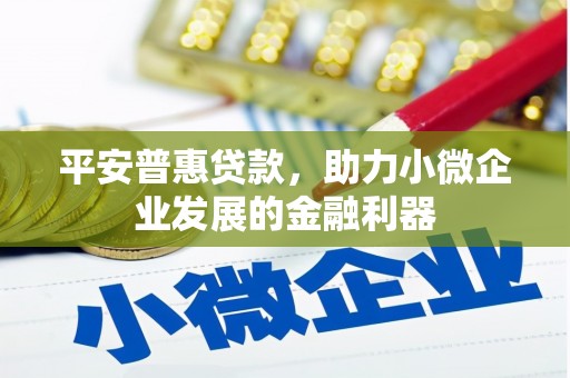 黄大仙平安普惠贷款，助力小微企业发展的金融利器