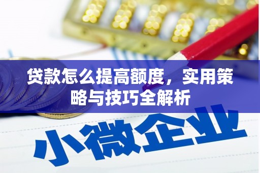 黄大仙贷款怎么提高额度，实用策略与技巧全解析