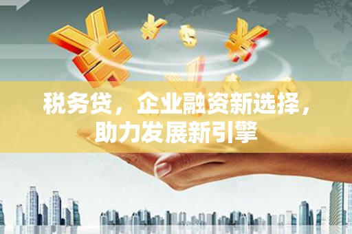 黄大仙税务贷，企业融资新选择，助力发展新引擎