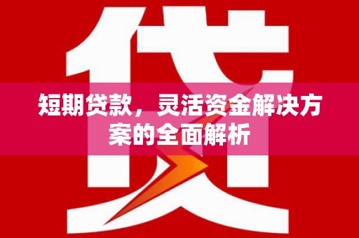 黄大仙短期贷款，灵活资金解决方案的全面解析
