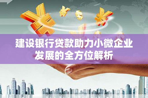 黄大仙建设银行贷款助力小微企业发展的全方位解析
