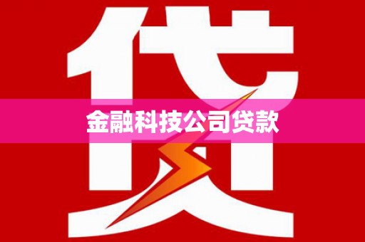 黄大仙金融科技公司贷款