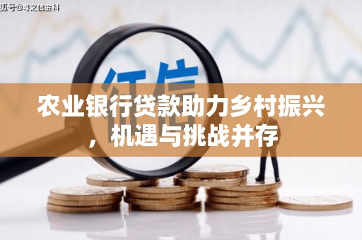 黄大仙农业银行贷款助力乡村振兴，机遇与挑战并存