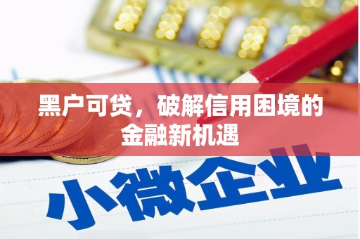 黄大仙黑户可贷，破解信用困境的金融新机遇