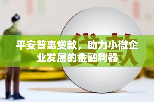 黄大仙平安普惠贷款，助力小微企业发展的金融利器