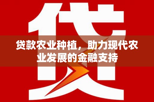 黄大仙贷款农业种植，助力现代农业发展的金融支持
